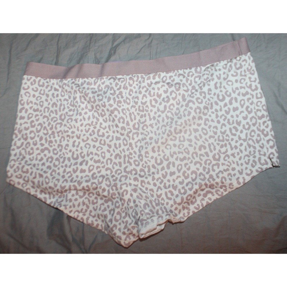 Auden Womens  Size X (14) Leopard Print Low Rise Boyshorts Underwear